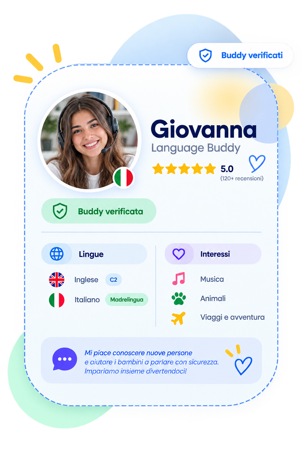 Giovanna, Language Buddy MyBuddyWorld